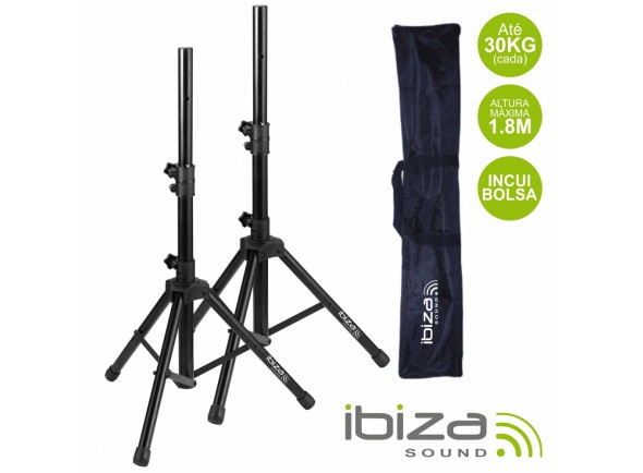Ibiza Conjunto 2 Suportes P/ Colunas C/ Bolsa 1.8m 30kg 